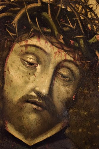 "Ecce Homo" Huile sur cuivre